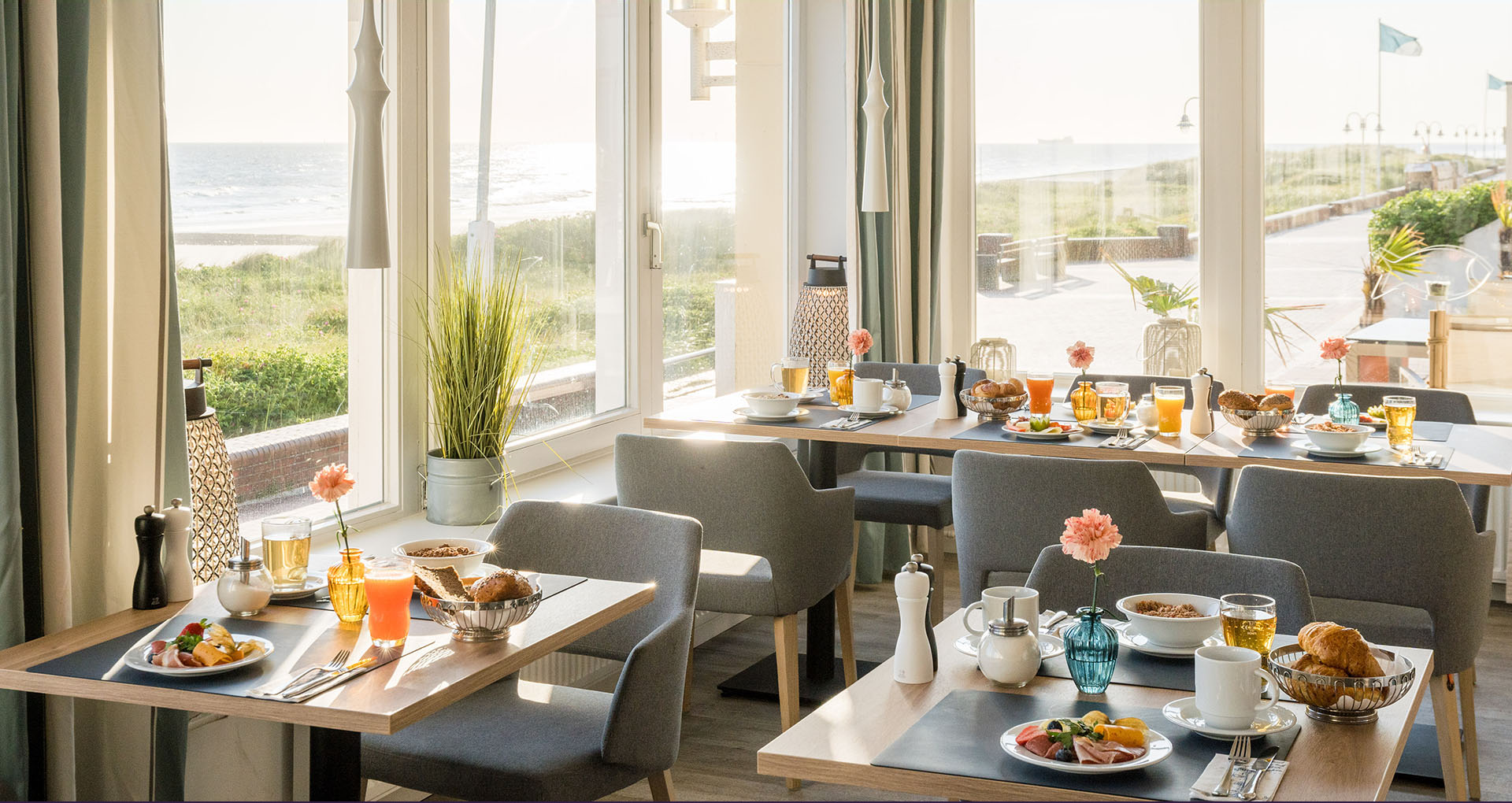 Frühstücksbuffet im Strandhotel Gerken in Wangerooge